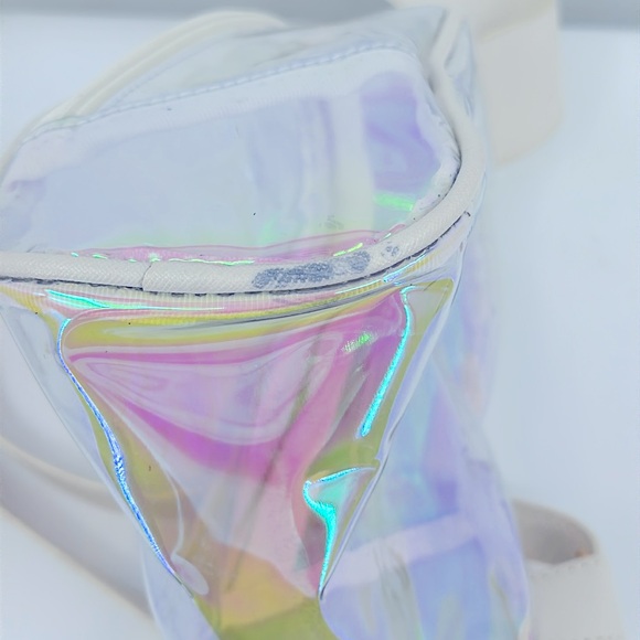 Mini Sling See Through Backpack- Iridescent - Picture 7 of 11